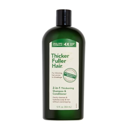 Thicker Fuller Hair 2-in-1 Shampoo & Conditioner - Hydrating, Thickening with Aloe - 12oz