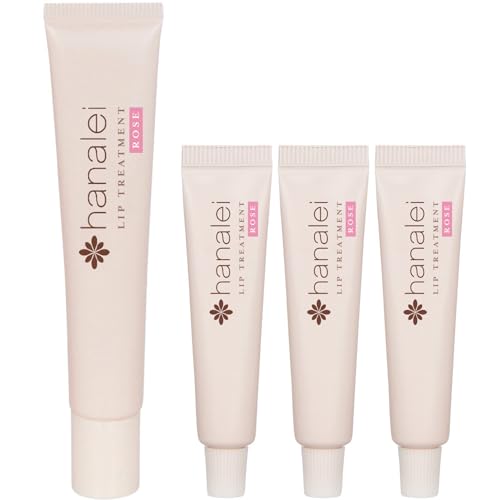 Hanalei Lip Treatment Set - Moisturizes & Rejuvenates Dry Lips, Kukui Oil & Shea Butter - 3 Pack