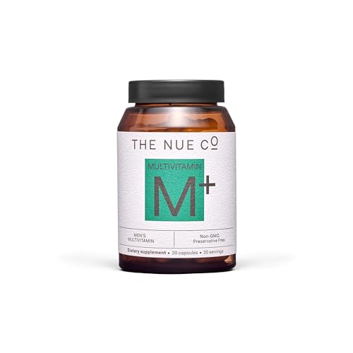 The Nue Co. Men's Multivitamin - Boost Energy, Immunity & Focus, Vegan, Gluten Free - 30 Capsules