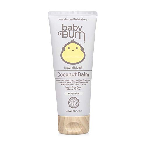 Baby Bum Monoi Coconut Balm - Nourishing Hand Moisturizer, Vegan & Gluten-Free - 3 Oz