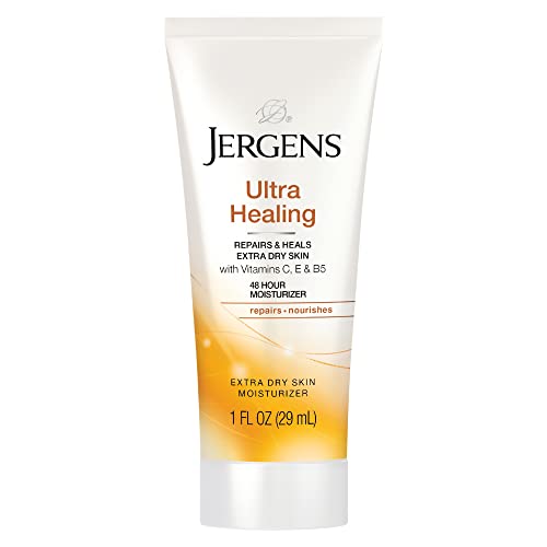 Jergens Ultra Healing Moisturizer - Nourishes Extra Dry Skin, Vitamins C, E, B5 - 1oz Travel Size