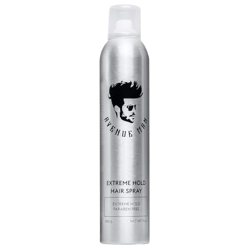 Avenue Man Extreme Hold Hairspray - Paraben-Free, Infused with Natural Extracts - 9oz