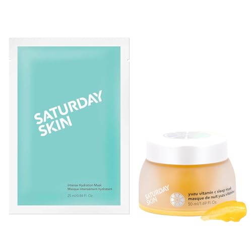 Saturday Skin Face Mask - Hydrating & Replumping, Enriched with Vitamin C & Niacinamide - 2.1oz