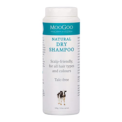 MooGoo Dry Shampoo - Refreshing Waterless Cleanser, Vegan & Talc-Free Formula - 100g