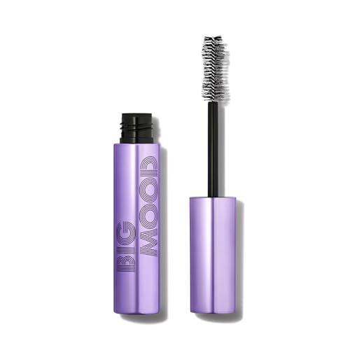 e.l.f. Big Mood Mascara - Bold Volume & Lift, Jojoba Wax Infused, Smudge-Proof - Black, 0.30 fl oz