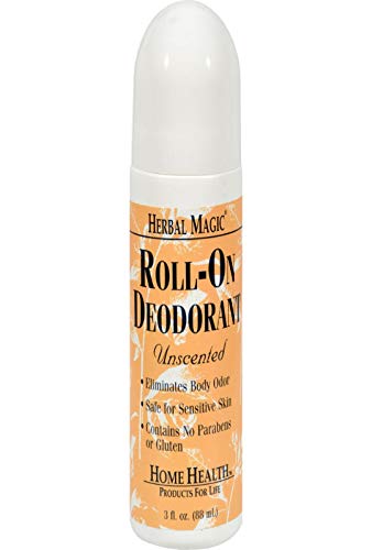 Home Health Herbal Magic Roll-On Deodorant - Non-GMO, Vegan, Gentle for Sensitive Skin - 3 fl oz