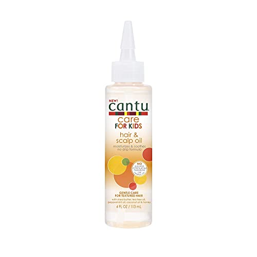 Cantu Kids Hair & Scalp Oil - Nourishing Blend of Shea Butter, Coconut Oil & Honey - 4 fl oz