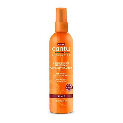 Cantu Hair Care Set - Revitalizes Curls, Reduces Frizz with Pure Shea Butter - 12 Fl Oz