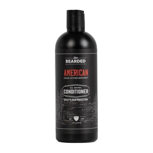 Live Bearded Hair Growth Conditioner for Men - Nourishing Formula with Cedar & Bergamot - 8oz