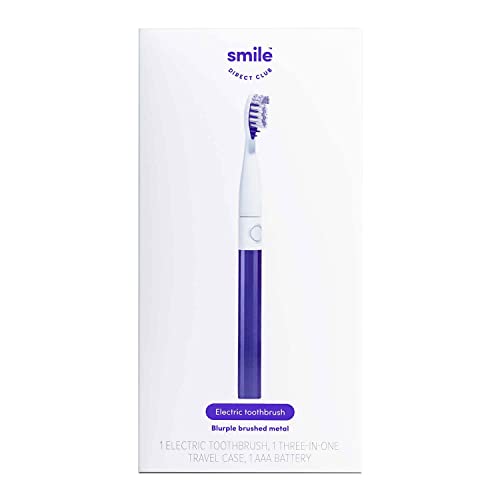 SmileDirectClub Electric Toothbrush - Superior Cleaning, 3-in-1 Travel Case & Timer - Blurple