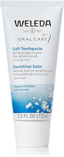 Weleda Natural Toothpaste - Fluoride-Free with Sea Salt & Peppermint, Certified Natural - 2.5oz