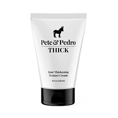 Pete & Pedro THICK Hair Styling Cream - Adds Volume & Texture, Paraben & Sulfate-Free - 4oz