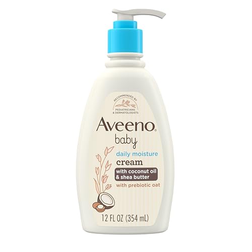 Aveeno Baby Lotion - 24-Hour Moisture with Prebiotic Oat & Coconut Oil, Hypoallergenic - 12 fl. oz