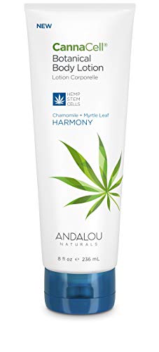 Andalou Naturals CannaCell Body Lotion - Nourishing, Antioxidant-Rich, Vegan - 8 oz