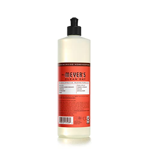 Mrs. Meyer's Clean Day Dish Soap - Grease Cutter, Biodegradable Formula, Radish Scent - 16 fl. oz