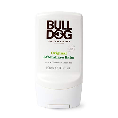 Bulldog Men's After Shave Balm - Soothes Skin with Aloe & Green Tea, No Artificial Additives - 3.3oz