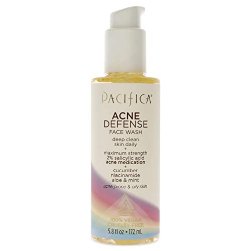 Pacifica Blemish & Acne Treatment Face Wash - 2% Salicylic Acid, Vegan, 5.8 oz