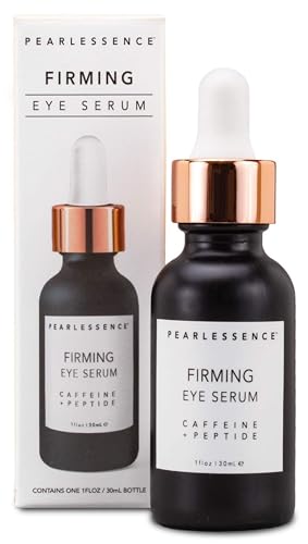 Pearlessence Eye Serum - Rejuvenates Puffy Eyes, Firming with Caffeine & Peptides - 1oz