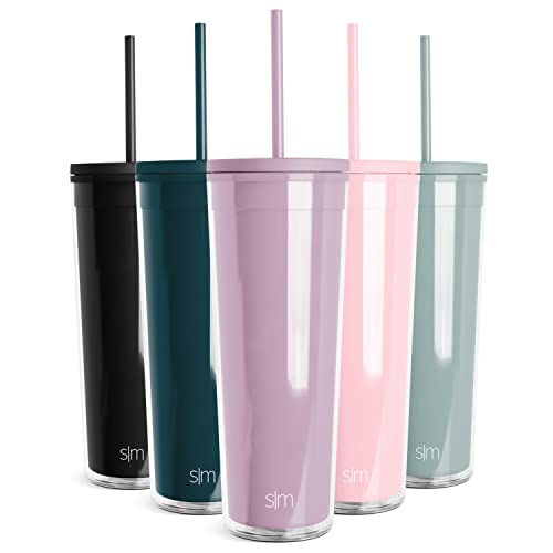 Simple Modern Tumbler - BPA Free, Leak Resistant, Dishwasher Safe - 24oz Lavender Mist