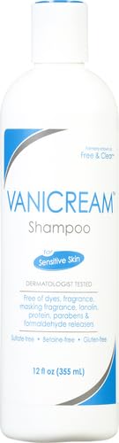 Vanicream Shampoo - Gentle pH Balanced Formula for Sensitive Scalps, Fragrance-Free - 12 Fl Oz