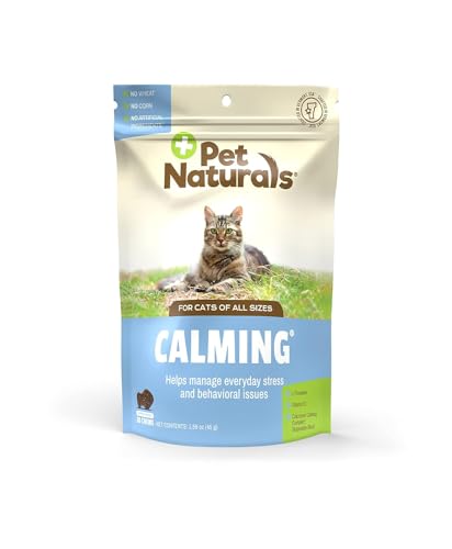 Pet Naturals Calming Chews for Cats - Stress Relief, Behavioral Support, 30 Chews