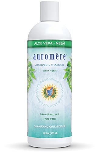 Auromere Ayurvedic Shampoo - Nourishing Aloe Vera & Neem for Healthy Hair, 16 fl oz