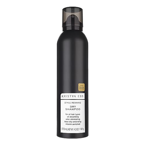 Kristin Ess Vitamin C Dry Shampoo - Oil Absorbing, Shine Enhancing, Sulfate Free - Pear Sandalwood