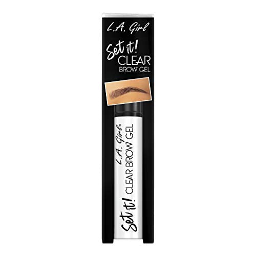 L.A. Girl Brow Gel - Long-Lasting Hold, Clear Formula for Defined Brows - 0.27oz