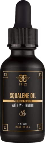 Crius Cosmetic Squalene Face Oil - Hydrating, Vitamin-Rich, Non-GMO, Cruelty-Free - 4oz