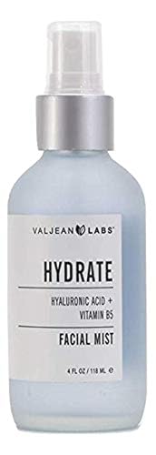 Valjean Labs Face Mist - Hydrates & Plumps Skin, Paraben Free, Vitamin B5 - 4 oz