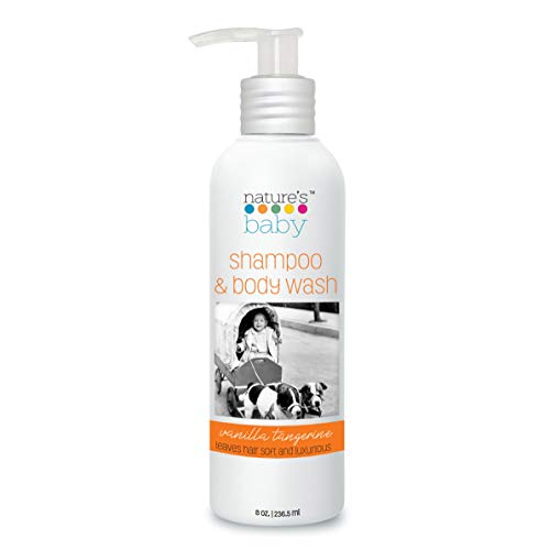 Nature's Baby Shampoo & Body Wash - Moisturizing for Sensitive Skin, Vanilla Tangerine - 8oz