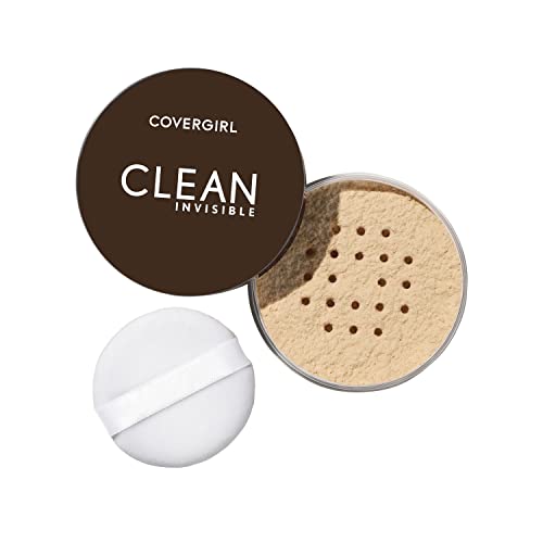 COVERGIRL Clean Invisible Loose Powder - Vegan, Talc-Free, Non-Comedogenic - Translucent Fair, 20g