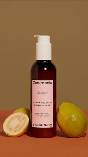 Ceremonia Guava Leave-In Conditioner - UV Protection, Smoothness & Hydration - 6.70 Fl Oz