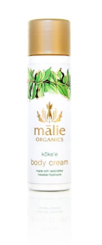 Malie Organics Koke'e Body Cream Mini - 70% Organic, Cruelty-Free, Travel Size - 2.5oz