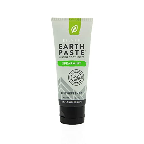 Redmond Earthpaste Essential Oil Toothpaste - Natural Ingredients, Vegan, Non-GMO - 4oz Spearmint