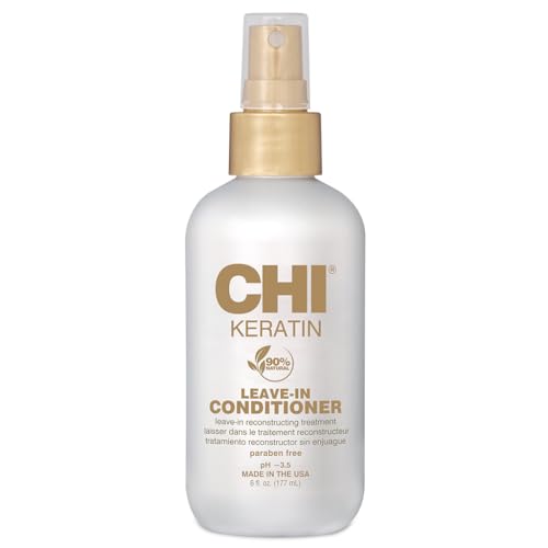 CHI Keratin Leave-in Conditioner - Restores Softness, Prevents Breakage, Sulfate-free - 6oz