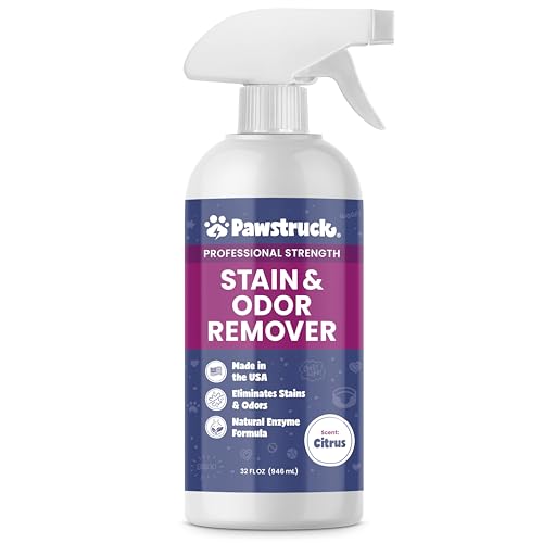 Pawstruck Pet Stain & Odor Remover - Natural Enzyme Formula, Safe for Kids & Pets - 32 oz