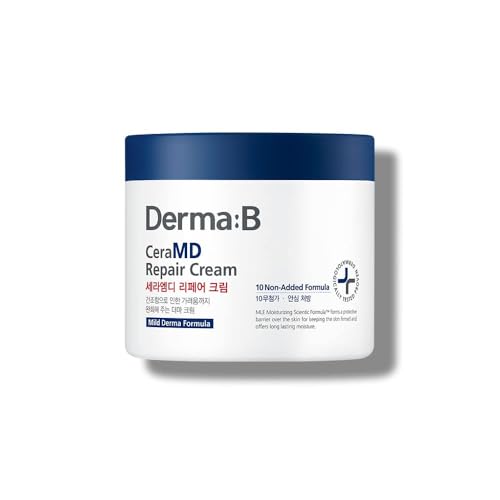 DERMA B CeraMD Repair Body Cream - Relieves Itchiness, Moisturizes Dry Skin - 14.54 Fl. Oz.