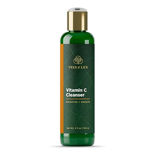 Tree of Life Vitamin C Facial Cleanser - Brightens & Moisturizes, Vegan & Cruelty-Free - 4 Fl Oz