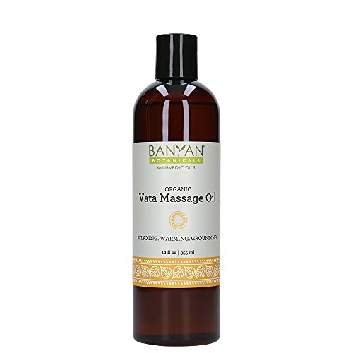 Banyan Botanicals Vata Massage Oil - Certified Organic, Soothing & Nourishing - 12oz