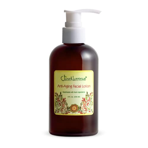 Just Nutritive Anti-Aging Facial Lotion - Hydrates, Shields Against Impurities - 8 fl oz