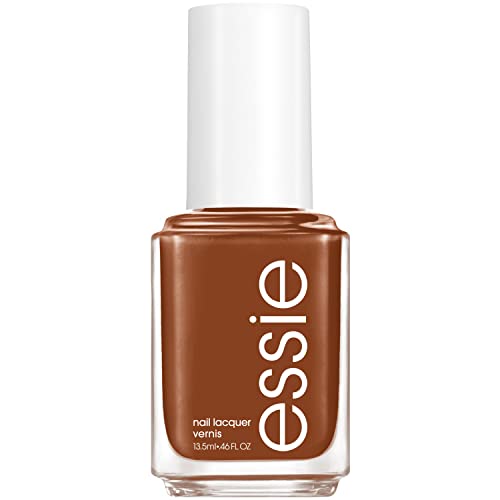 essie Nail Polish - Glossy Finish, 8-Free Vegan Formula, Warm Cognac - 0.46 fl oz