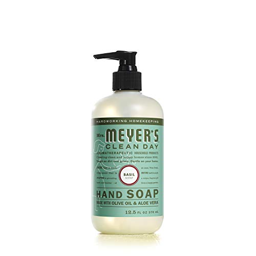 Mrs. Meyer's Clean Day Hand Soap - Uplifting Basil Scent, Made with Essential Oils - 12.5 fl. oz