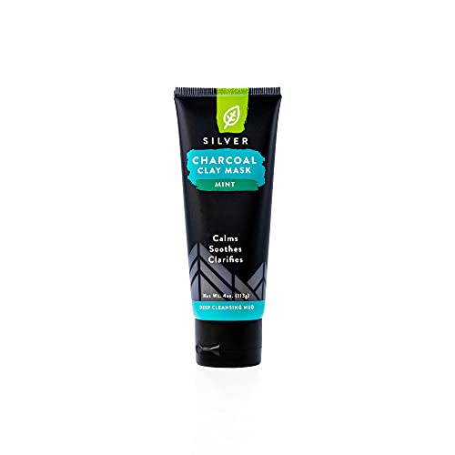 REDMOND Charcoal Clay Face Mask - Deep Cleansing, Detoxifying Mint Formula - 4oz Tube