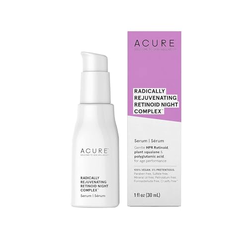 Acure Radically Rejuvenating Retinoid Moisturizer - Fights Wrinkles, Hydrates Skin - 1.7 fl oz