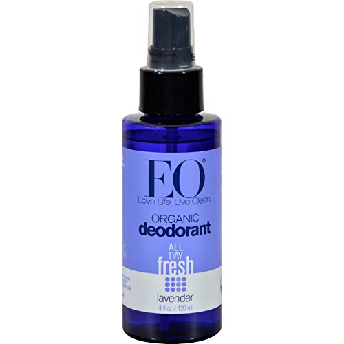 EO Organic Deodorant Spray - Lavender, Certified Organic, No Synthetic Fragrances - 4oz