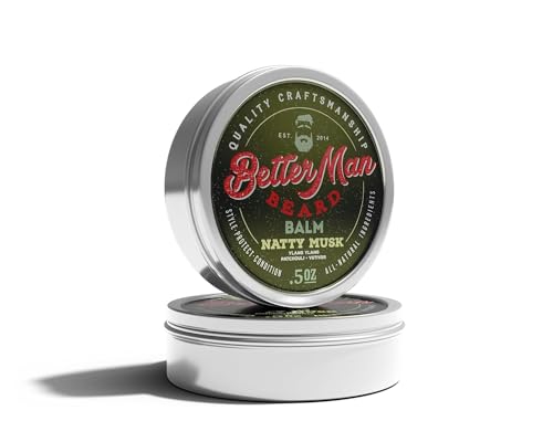 BETTER MAN BEARD Balm - Moisturizing Hydration with Lavender & Rosemary - 2 oz