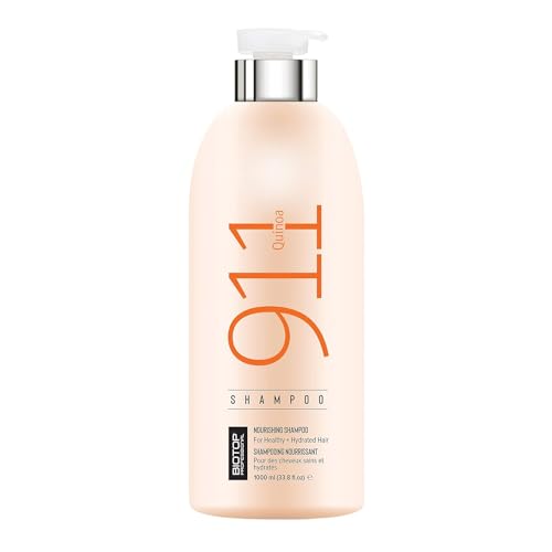 Biotop Professional Quinoa Shampoo - Revitalizes Dry & Damaged Hair, Argan Oil Infused - 33.8oz