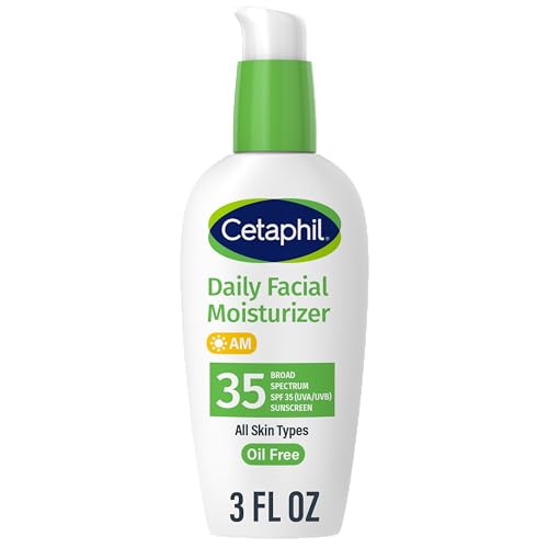 Cetaphil Face Moisturizer - Hydrating SPF 35, Nourishes Sensitive Skin - Travel Size, 3.4oz