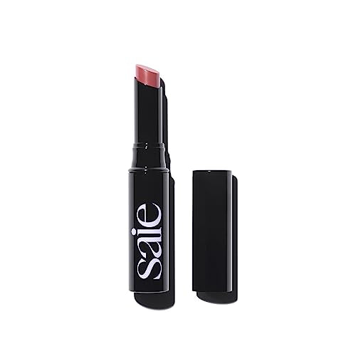 Saie Lip Blur Soft Matte Lipstick - Long Lasting Hydration with Hyaluronic Acid - Modern 0.07 oz